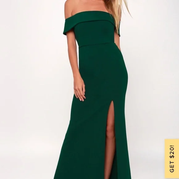 Lulus | Dresses | Forest Green Offtheshoulder Maxi Dress | Poshmark Lulus | Dresses | Forest Green Offtheshoulder Maxi Dress | Poshmark